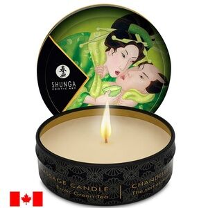 Shunga Mini Massage Candle Exotic Green Tee 1oz